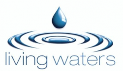 Living Waters logo | Design | Water drop logo, Water logo ...