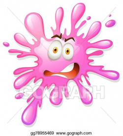 Vector Clipart - Pink color scary splash. Vector ...