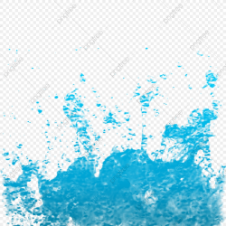 Blue Water Splash Clipart, Water Drop Vector Background, Sea ...