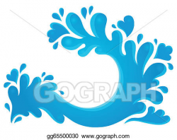 EPS Illustration - Water splash theme image 5. Vector ...
