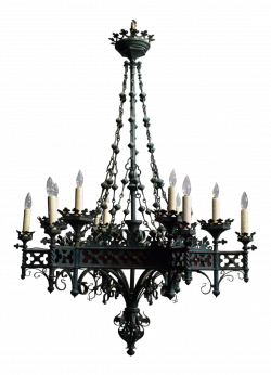 Gothic Chandelier. Awesome Brass Gothic Chandelier With Gothic ...