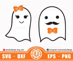 Ghouls SVG, Girl ghost svg, Boy ghost svg, Spooky svg ...