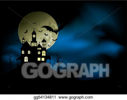 Vector Clipart - Spooky house. Vector Illustration ...