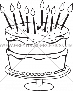 Birthday Cake With Sprinkles | Production Ready Artwork for T-Shirt ...