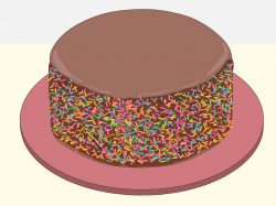 How to Put Sprinkles on the Side of a Cake Videos | wikiHow
