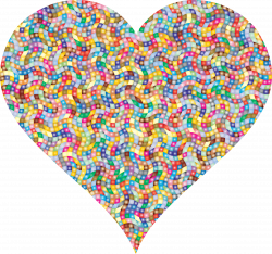 Clipart - Colorful Confetti Heart 4