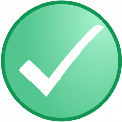White Check In Light Green Circle transparent PNG - StickPNG
