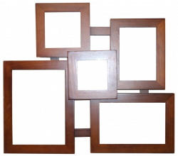 Wooden Picture Frame Clipart. Beautiful Wooden Frame With Flowers ...