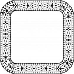 Clipart - Decorative Ornamental Square Frame 2