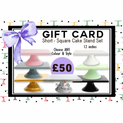 Gift Card for Short - Square Cake Stand Set - perfect gift!