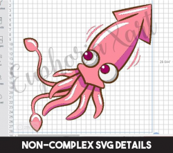 Squid svg, squid cricut, squid cartoon, squid clipart, squit icon, squid  logo, octopus svg