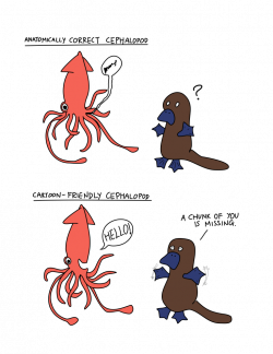 the squid and the platypus | Small Sotong Scribbles