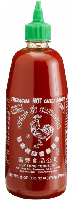 Sriracha bottle png