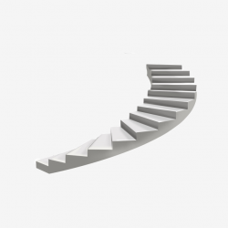 Park Cement Stairs Ladder, Park Curved Staircase, Up And ...
