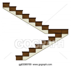 Vector Art - A staircase. Clipart Drawing gg63389769 - GoGraph