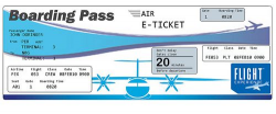 clipart of airplane ticket | Plane ticket invitation ...