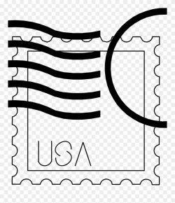 Big Image - Usa Stamp Clipart Black And White - Png Download ...