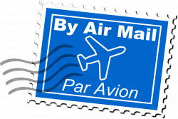 Clipart - Air Mail Postage Stamp
