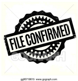 Vector Stock - File confirmed rubber stamp. Clipart ...