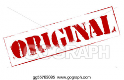 Stock Illustration - Rubber stamp original. Clipart Drawing ...