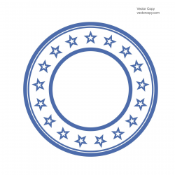 Blank template of round stamp, free vector #vectorart ...