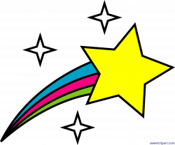 Outer Space Symbol Shooting Star Clip Art - Sweet Clip Art