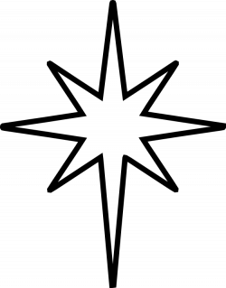 christmas star clip art black and white | The Nativity Star is the ...