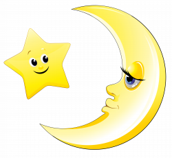 Transparent Cute Moon and Star Clipart Picture | Gallery ...