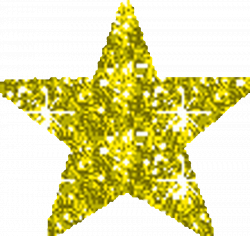 Glitter Gold Star Clipart - ClipartXtras