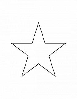 6 inch star pattern. Use the printable outline for crafts, creating ...
