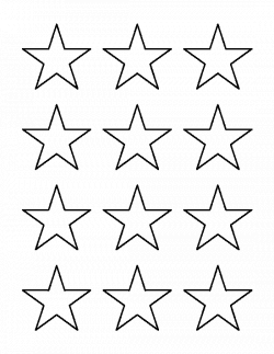 2 inch star pattern. Use the printable outline for crafts, creating ...