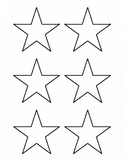 3 inch star pattern. Use the printable outline for crafts, creating ...
