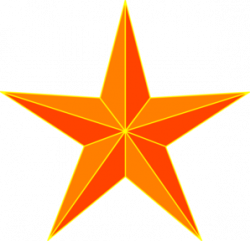 Orange Star Clip Art at Clker.com - vector clip art online, royalty ...