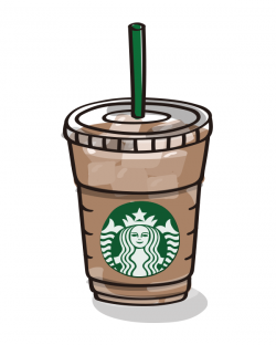 Starbucks Clipart Cute Cartoon Pencil And In Color Cold Face ...