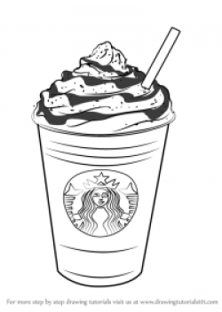 √ Starbucks Frappuccino Coloring Page | Starbucks Coloring Page