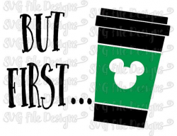 But First Coffee Starbucks / Disney Mickey Iron by ...
