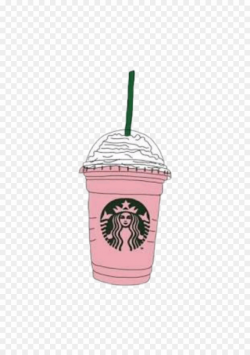 Cartoon Pink Starbucks Drink PNG Frappé Coffee Iced Coffee ...