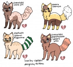 adoptable sheet 1 { dessert cats -- CLOSED! } by fairypaws on DeviantArt