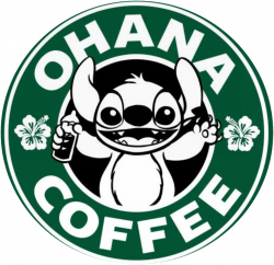 ohana stitch starbucks - Sticker by juliportalea