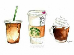Starbucks Coffee | Occupied | Watercolor food, Watercolor ...