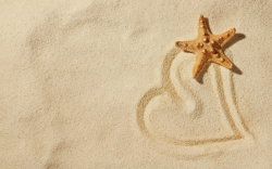 beach-sand-heart-starfish-love-hd-wallpaper - Wide ...