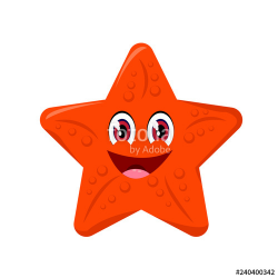 starfish cartoon or starfish Clipart cartoon isolated on ...