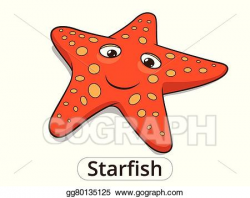 Vector Stock - Starfish sea fish cartoon illustration ...