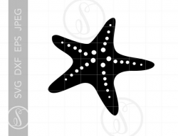 Starfish SVG | Tropical Starfish Clipart | Starfish Cut File for Cricut |  Starfish File Svg Jpg Eps Pdf Png SC593