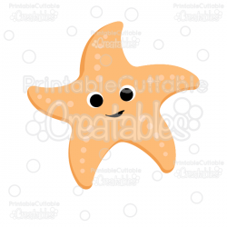 Cute Starfish SVG Cut File & Clipart