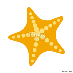 Starfish icon clip art