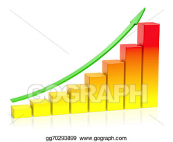 Drawing - Abstract creative statistics, financial growth ...
