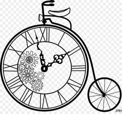 Clock Cartoon clipart - Bicycle, Product, Font, transparent ...