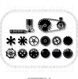 steampunk design elements | steampunk gear cogs and ...