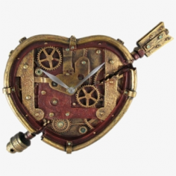 steampunk #heart #metal #gears - Steampunk Clock Designs ...